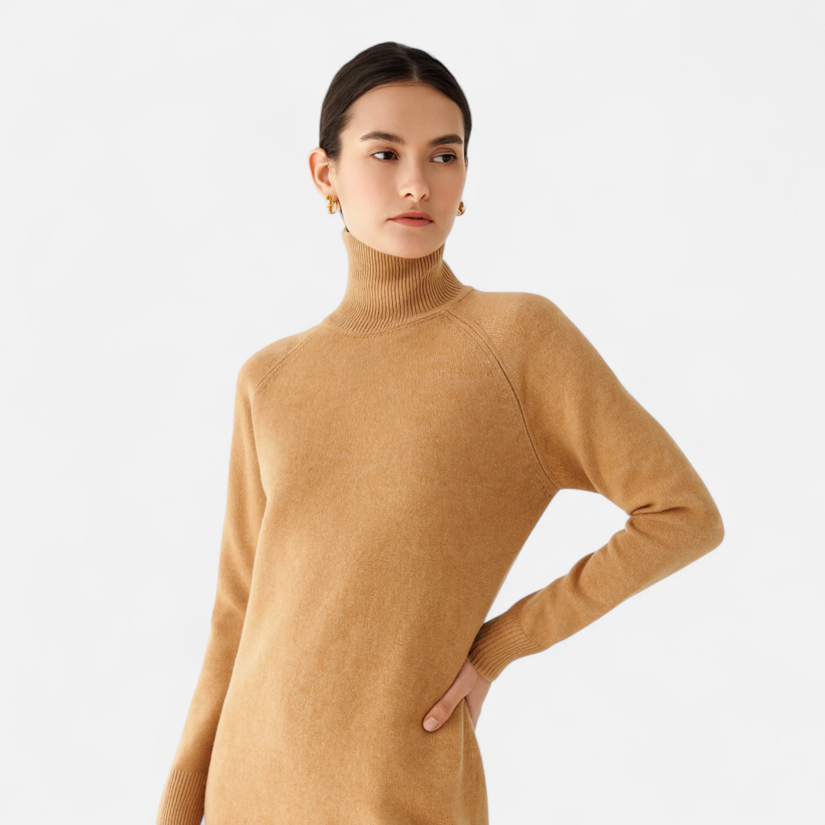 Westlyn™ | Women’s Merino Wool & Cashmere Mock-Neck Sweater